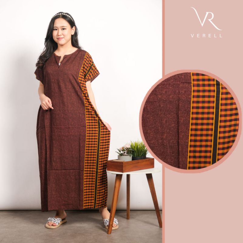 Daster busui bali habel rayon premium panjang semata kaki resleting-B1