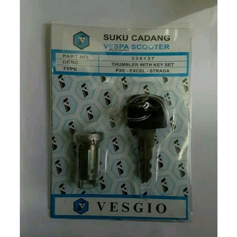 Anak kunci satu tombol vespa pxe excel strada spartan