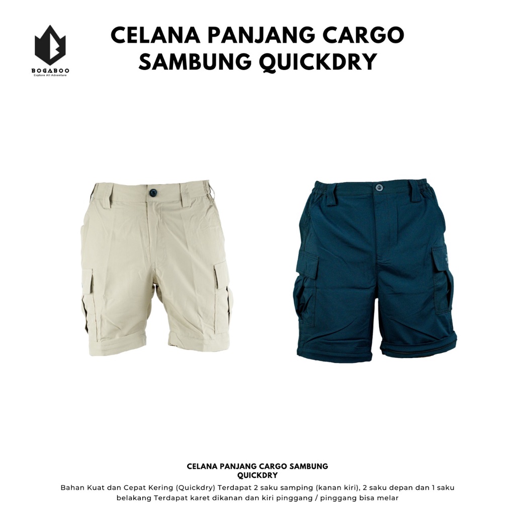 Celana Sambung - Celana Cargo - Celana Panjang Outdoor- celana quickdry sambung - celana pdl - celana cargo sambung