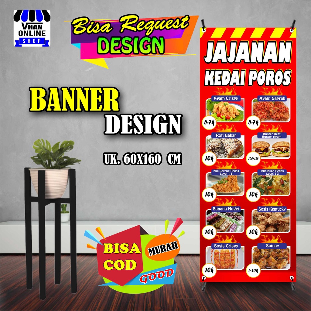 Banner Jualan Seblak di Shopee