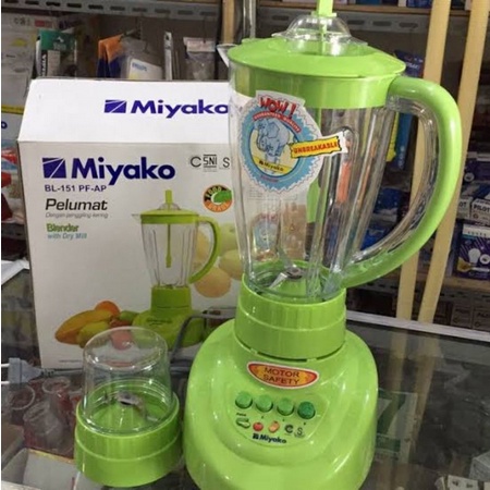 Miyako BL-151PF/AP Blender Plastik 1.5 Liter BL-151 PF/AP - BL 151 PF/AP - BL151PF/AP - Garansi Resm