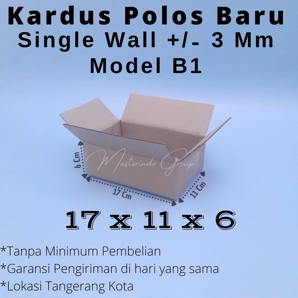 

Kardus | Box | Karton Polos 17x11x6 Cm