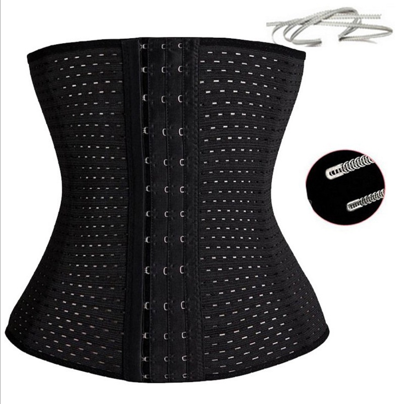Coloriented Women Waist Cinchers Ladies Corset Shaper Band Body Building Front Buckle Three Breaste Shopee Indonesia