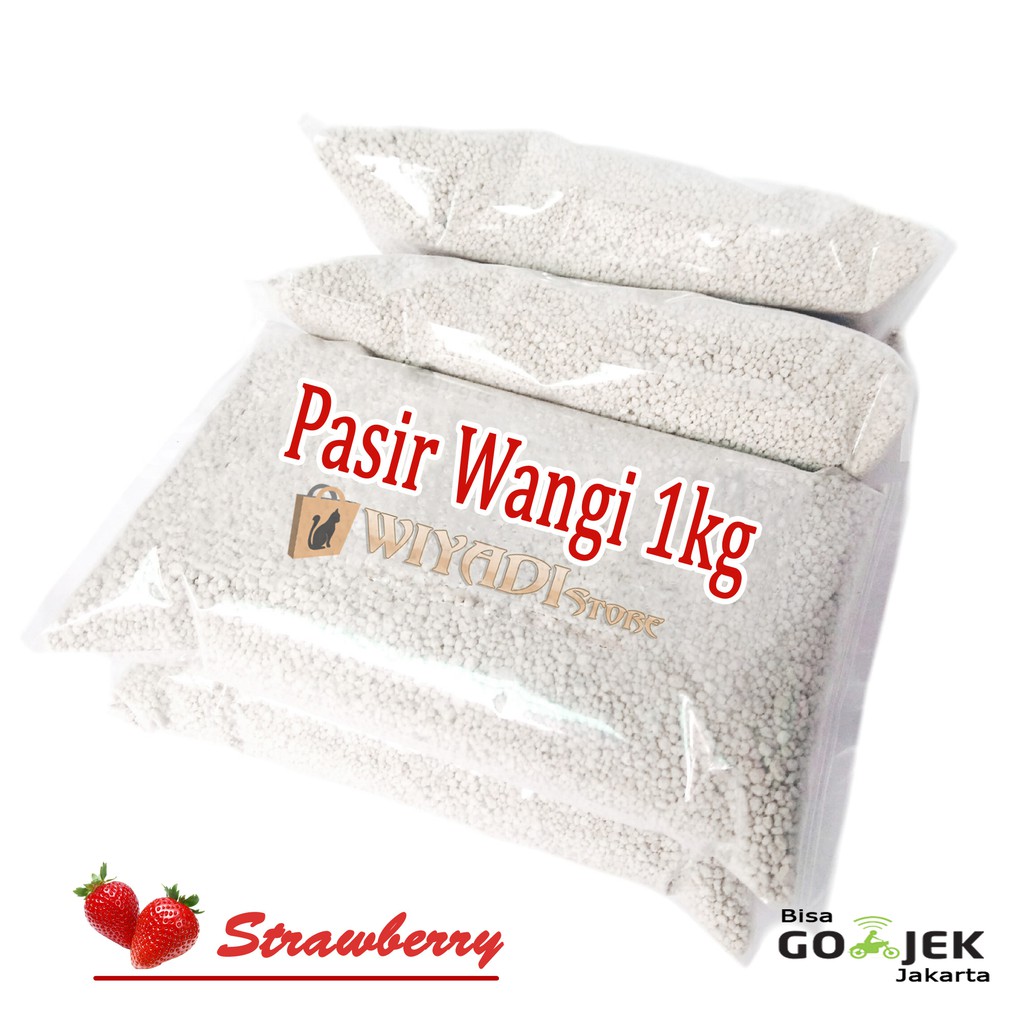 Pasir Wangi [Re-Pack 1kg] Menggumpal Dan wangi untuk Kucing dan Kitten