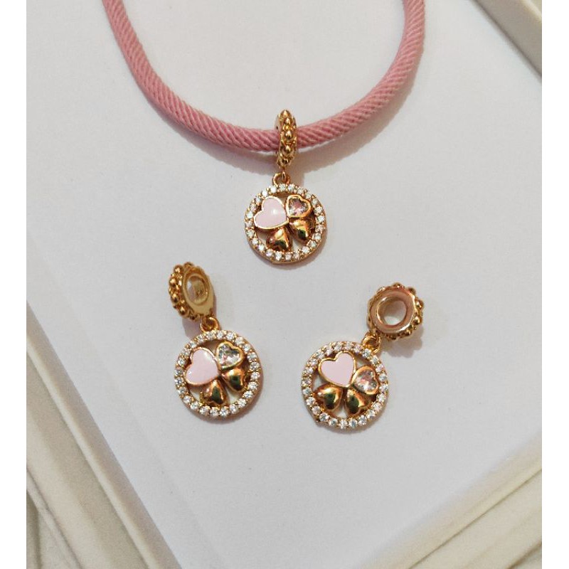 xping juntai love pink - hiasan liontin gelang