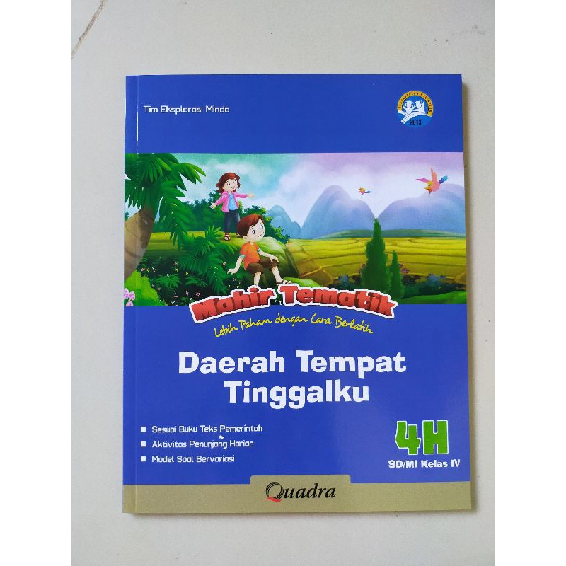 ORI satu paket buku mahir tematik K13 Quadra kelas 4 FGHI semester 2