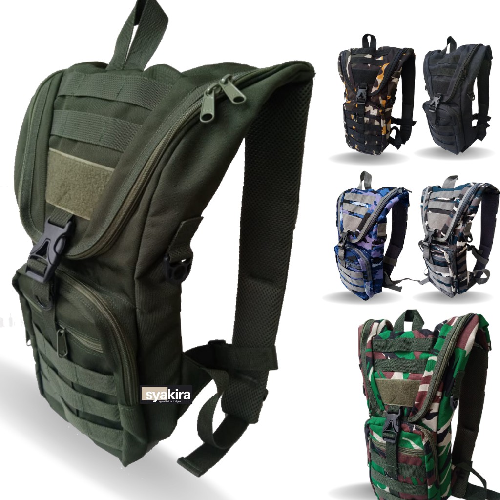 Tas Ransel punggung backpack BODYPACK Sepeda pria wanita waterbag tactical ARMY loreng TNI malvinas
