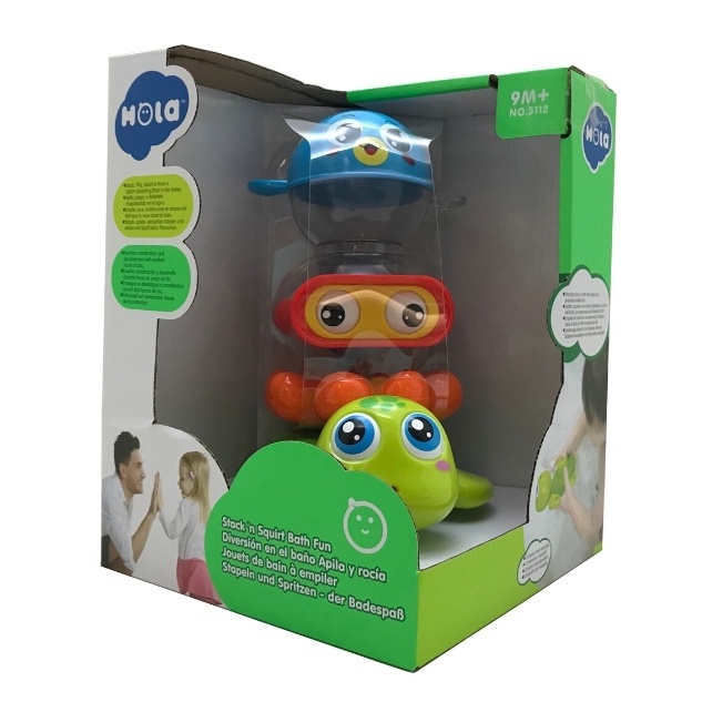 HOLA 3532 Stack 'n Squirt Bath Fun Mainan Bayi