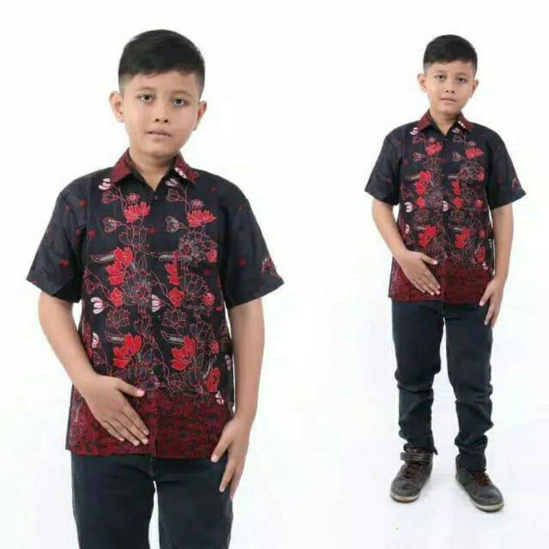 Kemeja Batik Ayah Dan Anak Laki Laki Motif Lengan pendek | Couple Batik Ayah dan Anak Lengan Pendek
