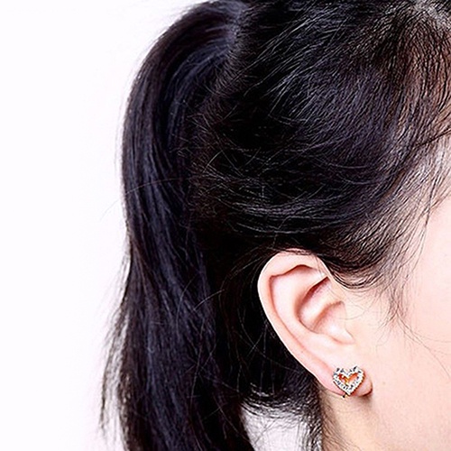 Hu Hu Hu Hu Hu Alat Bantu Pasang Kacamata♡ Anting Tusuk Desain Bintang Lauthati Hias Berlian Imitasi Gaya Elegan Untuk Wanita