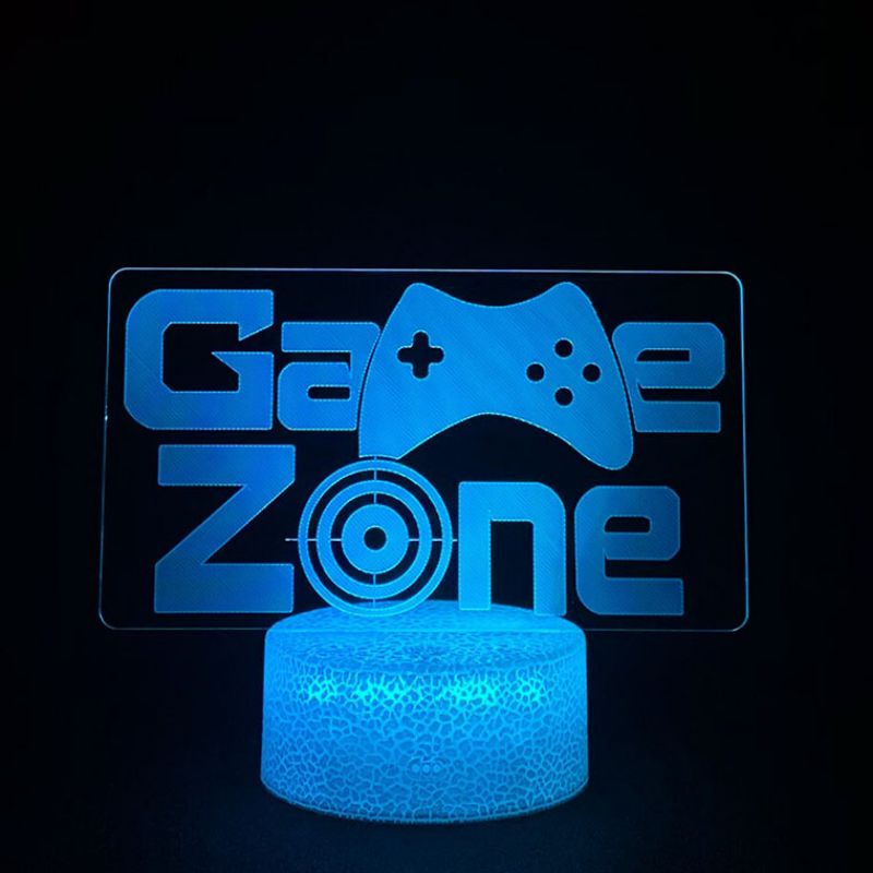 LAMPU HIAS 3D GAMER PAJANGAN MEJA - KADO DEKORASI RUMAH