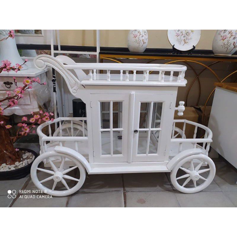 TROLI ANTIK JATI JEPARA DUCO PUTIH