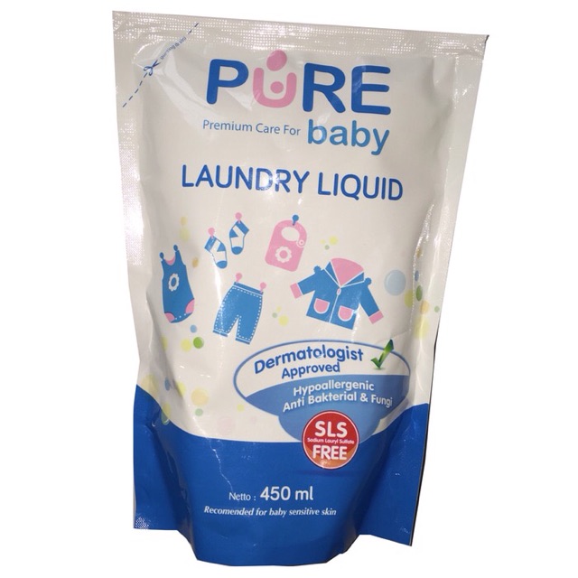 [TERMURAH] PURE BB Laundry Liquid 450ml Refill | Detergent Bayi Pure Baby Laundry Detergent