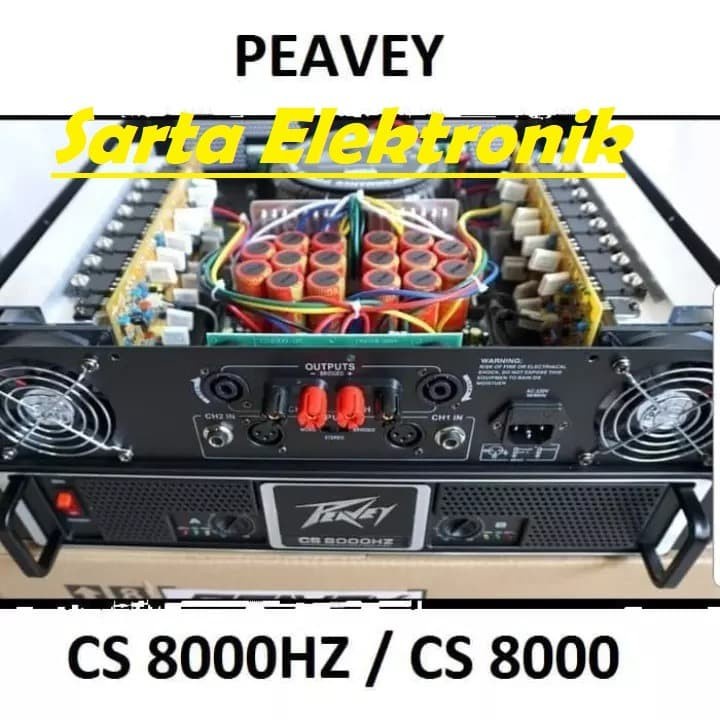 Power Amplifier PEAVEY CS 8000HZ / CS8000HZ / CS 8000 HZ Kualitas Joss