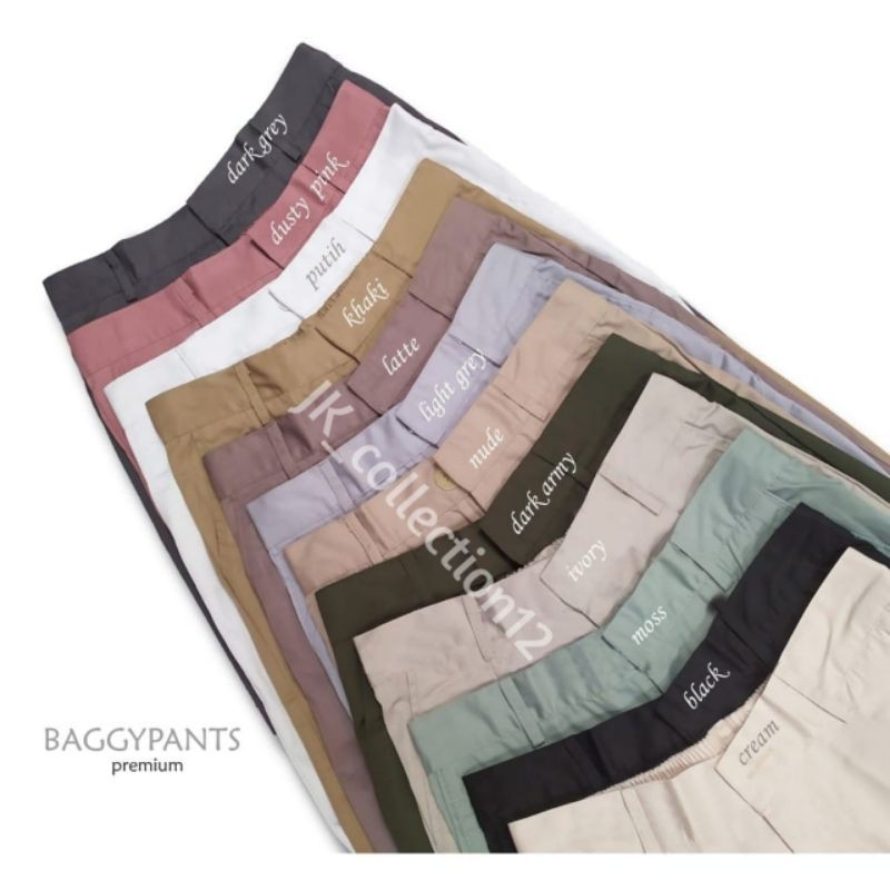 BAGGY PANTS PREMIUM, BAHAN AMERICAN DRILL GRADE A, Allsize L-XL,pjg:92.cm,lp:55-95.setengah pinggang