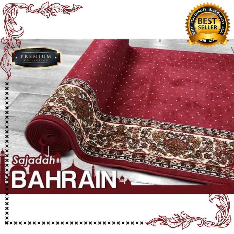 Terlaris [Carpet Shop ID] Sajadah Bahrain 120x600 / 1 Roll - Hijau Keren