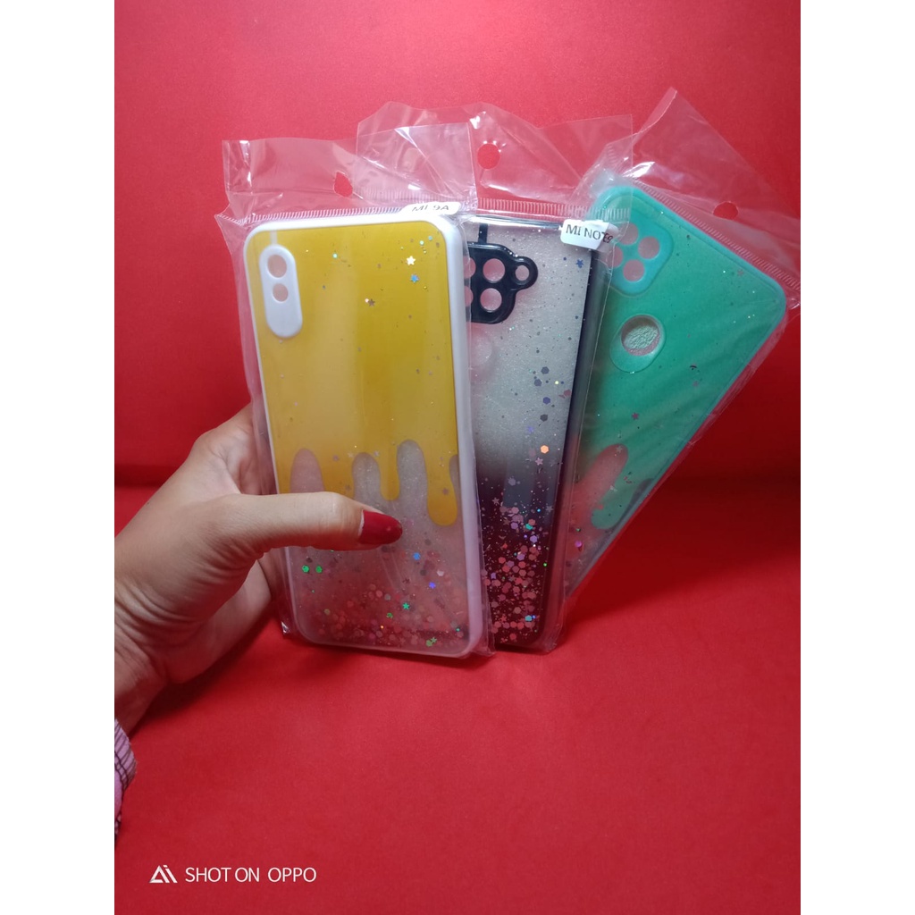 hardcase glitter handphone xiomi redmi 9C, redmi 9A