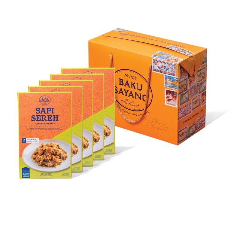 

Sapi Sereh (Pack of 5) - Siap Makan / Siap Saji / Ready to Eat / Makanan Instan