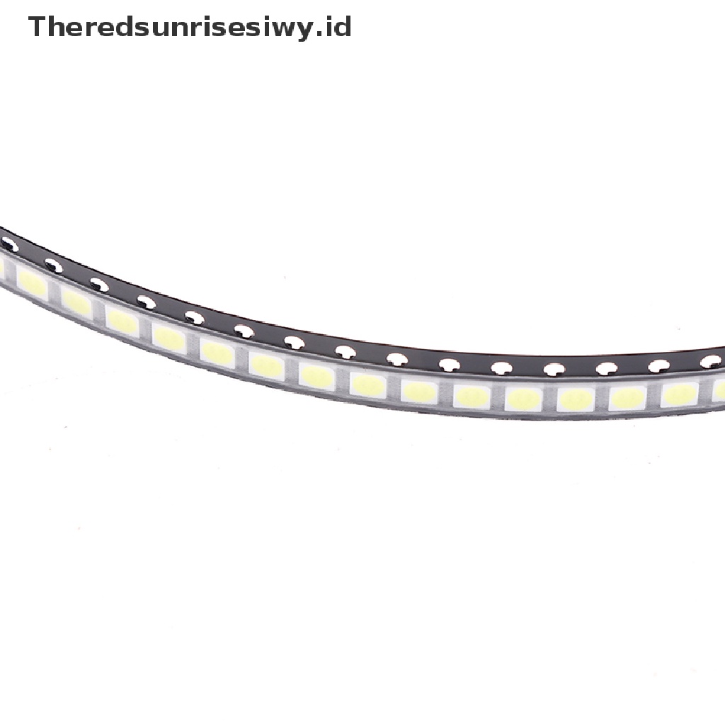 (Theredsunrisesiwy.Id) 100pcs Chip Led Smd 2835 / 3528 1w 3v Warna Cold White Untuk Tv