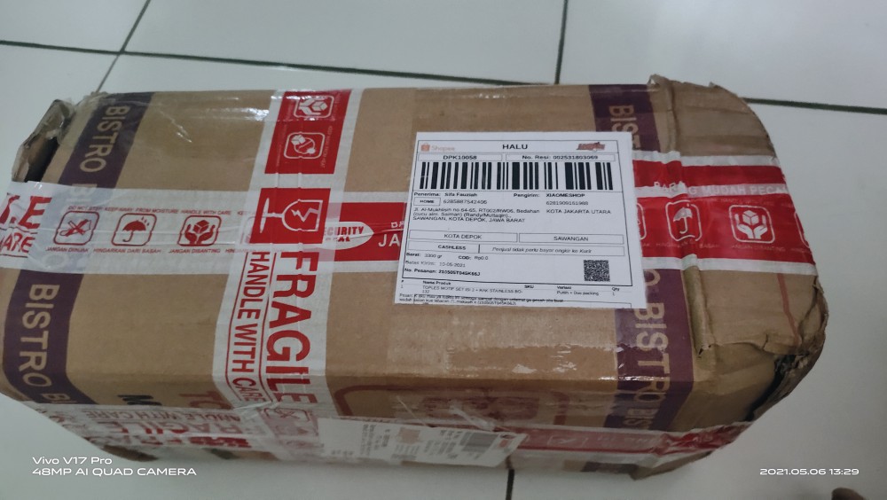 Toples Motif Set Isi 2 + Rak Stainless Bo-132