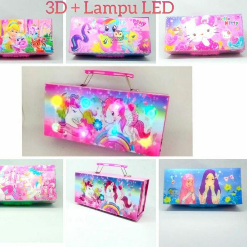 

Serbuu Kotak pensil kode Tempat pensil susun tingkat cermin / Pencil Case Kode LOL Unicorn Pony, Qlt