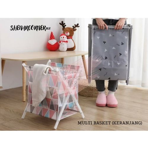 SHENAR KERANJANG BAJU KOTOR / LAUNDRY BAG WASHDAY KERANJANG BAJU KOTOR / TEMPAT BAJU KOTOR KOTAK BAJU BISA DI LIPAT - MULTI STORAGE BASKET, SHENARCORNER168