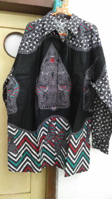 Trolistore Grosir Kemeja Batik Pria Cowok Lengan Panjang Motif Kraton V2