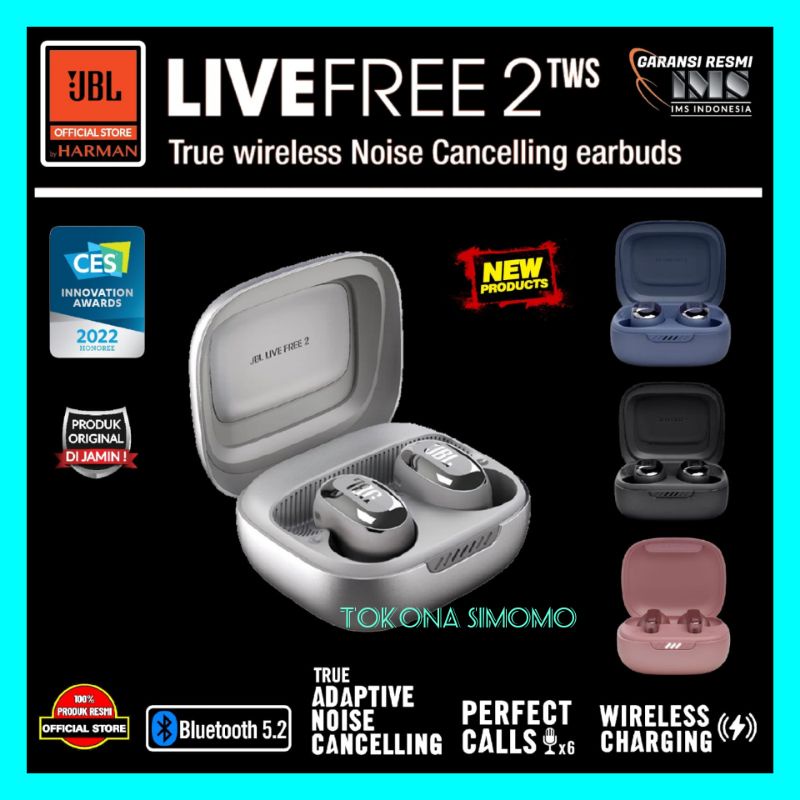 JBL Live Free 2 TWS True Wireless Noise Cancelling Earbuds Original