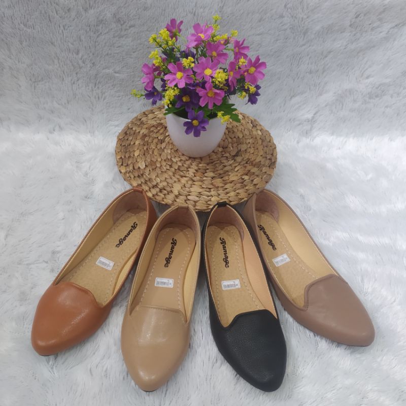 PROMO !!! Sepatu Wanita Flat Shoes Sol Karet Lentur RD_02 | Shopee