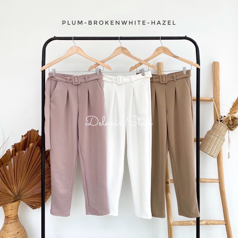 DELONIX | Basic belt scuba pants