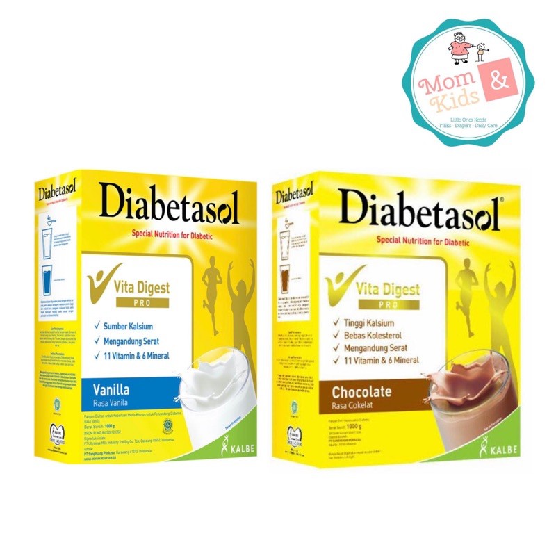 DIABETASOL VANILA &amp; COKLAT 1kg | Diabetasol 1000gr