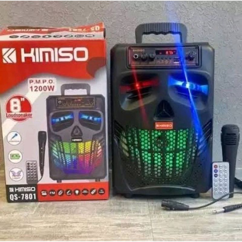 COD ✅ Kimiso QS 7801 Speaker Bluetooth Karaoke Kimis  Salon aktif  QS 7801 8''inch
