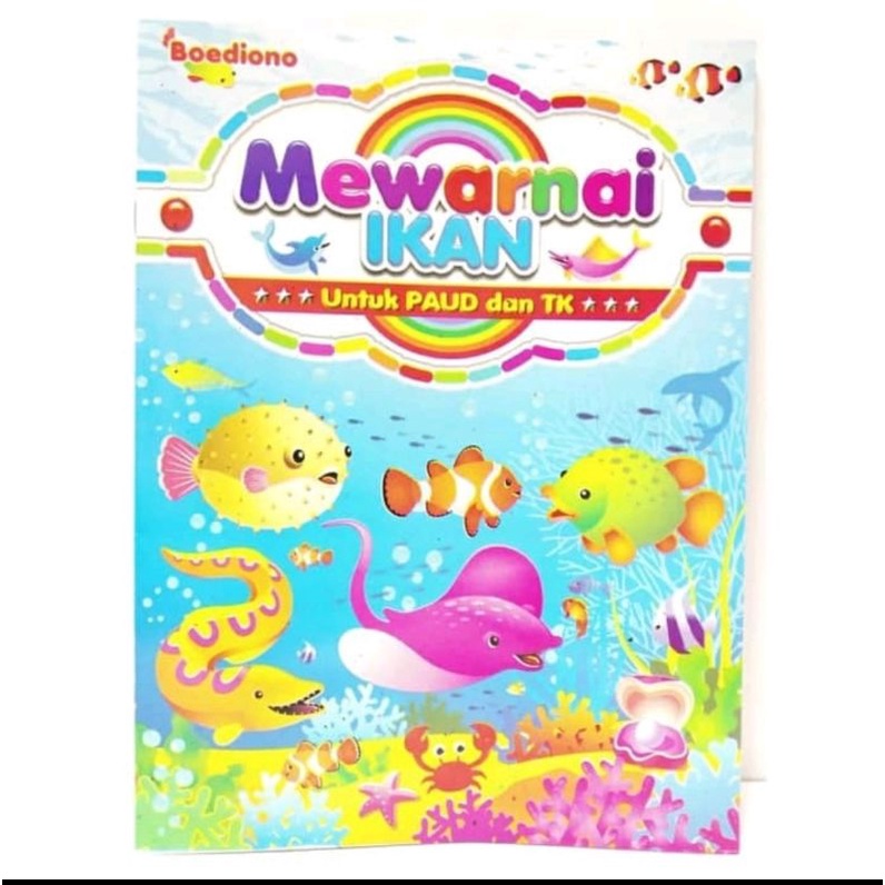 

Edukasi Anak PAUD TK Mewarnai Ikan | Buku Mewarnai Anak| Buku Mewarnai murahPromo