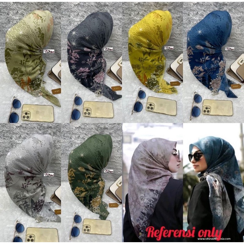 Jual Hijab Segiempat Voal Motif Premium Deenay Kw Kerudung Journey Lc