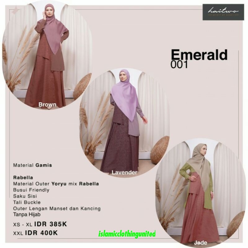 promo gamis haitwo emerald 001 - DZ