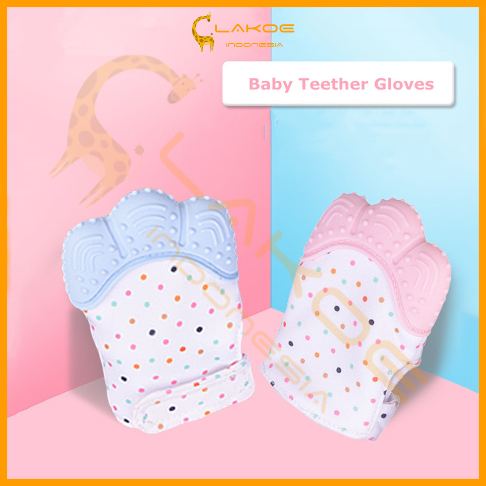 LAKOE Sarung Tangan Teether Bayi / Mitten Baby Glove Teether Gigitan Bayi