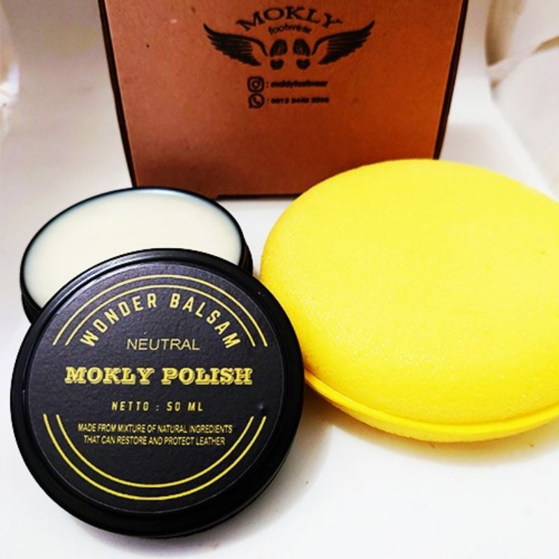wonder balsam/semir sepatu/leather balm/leather care/semir 50 gram untuk perawatan sepatu kulit, dompet, tas, jaket