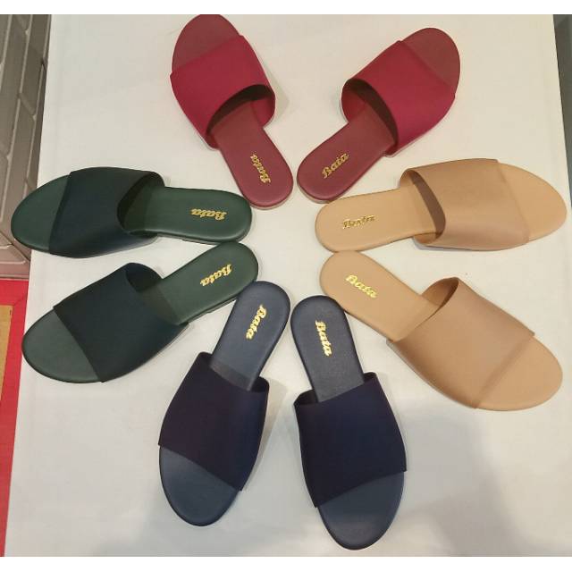 Bata Sandal Lycra Wanita Model Selop Original