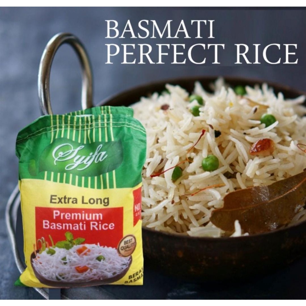 

Beras Besmati Syifa Kemasan 5kg | Healty Rice | Extra Long Rice 5kg