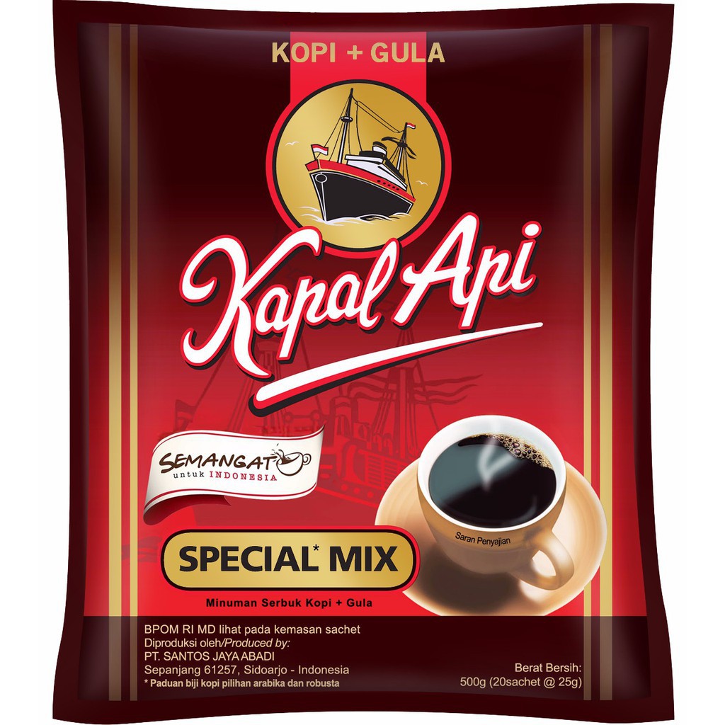

Kopi Kapal Api Mix Sachet isi 120 pcs