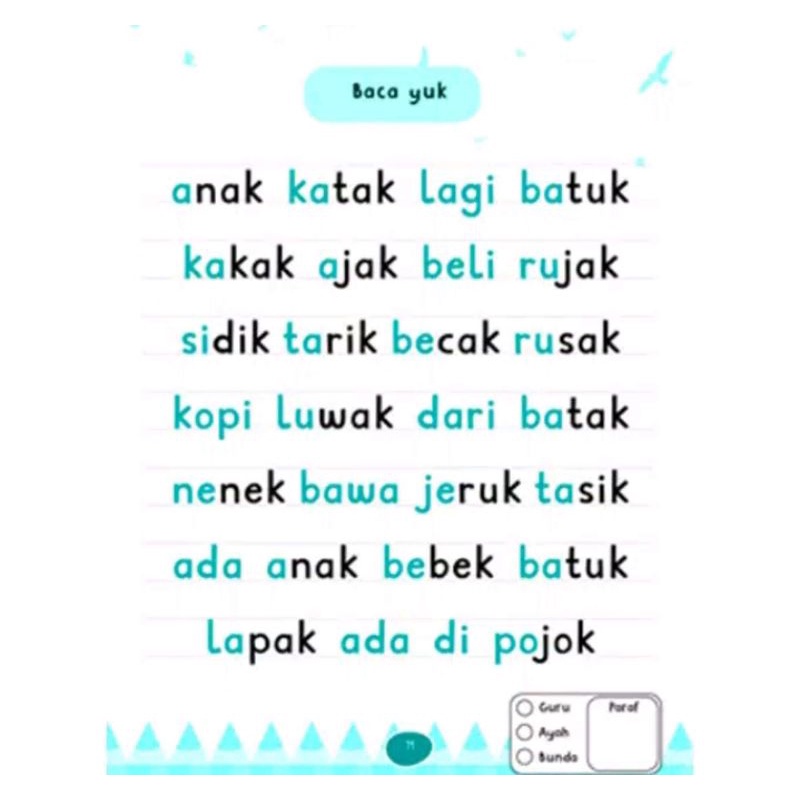 Buku Anak 60 Jam Pintar Baca Tanpa Dieja/Paud/Tk/ORIGINAL