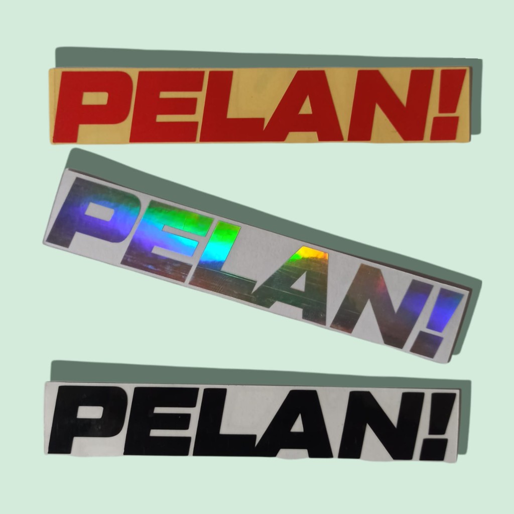 Cutting stiker sticker viral pelan motor mobil helm dinding sepeda