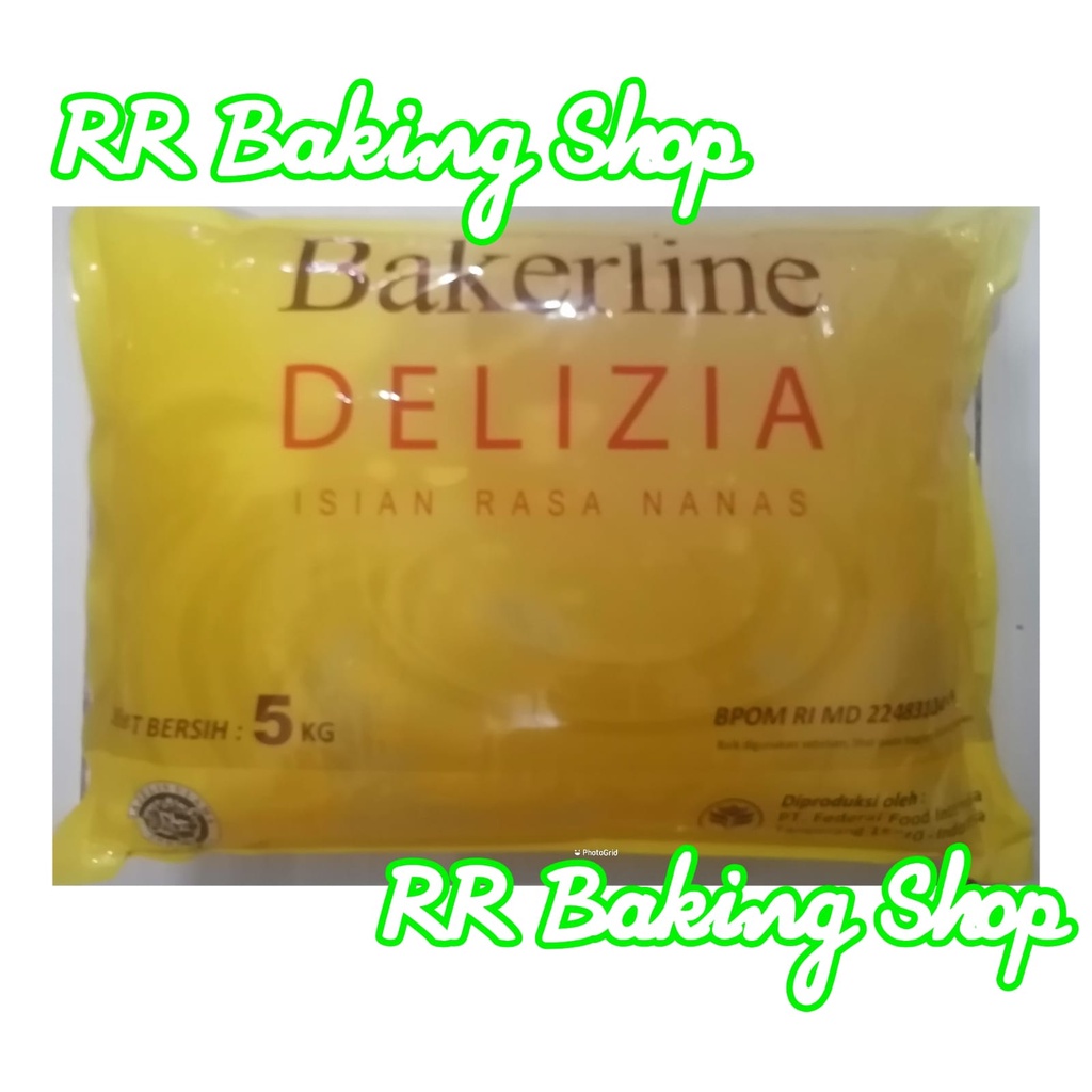 Selai Nanas murah 250 gram bakerline Delizia / Lepatta - Pinapple jam murah 250 gram bakerline  delizia / lepatta