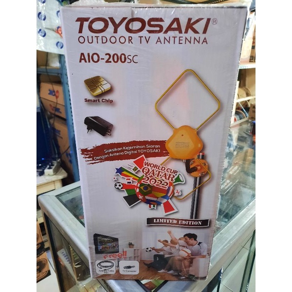 Antena Toyosaki Aio 200SC - Antena Toyosaki Aio 235 SC (Booster Penguat Sinyal) Cocok Untuk STB / Set Top Box