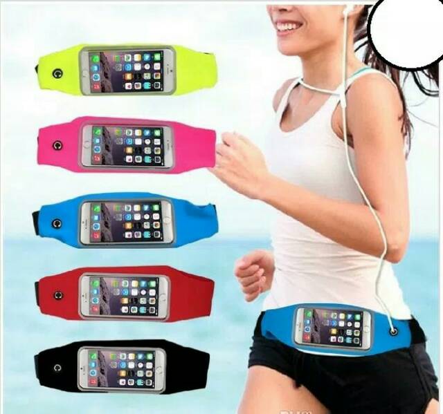 Waistband armband hipbag hipband tas pinggang olahraga waterproof