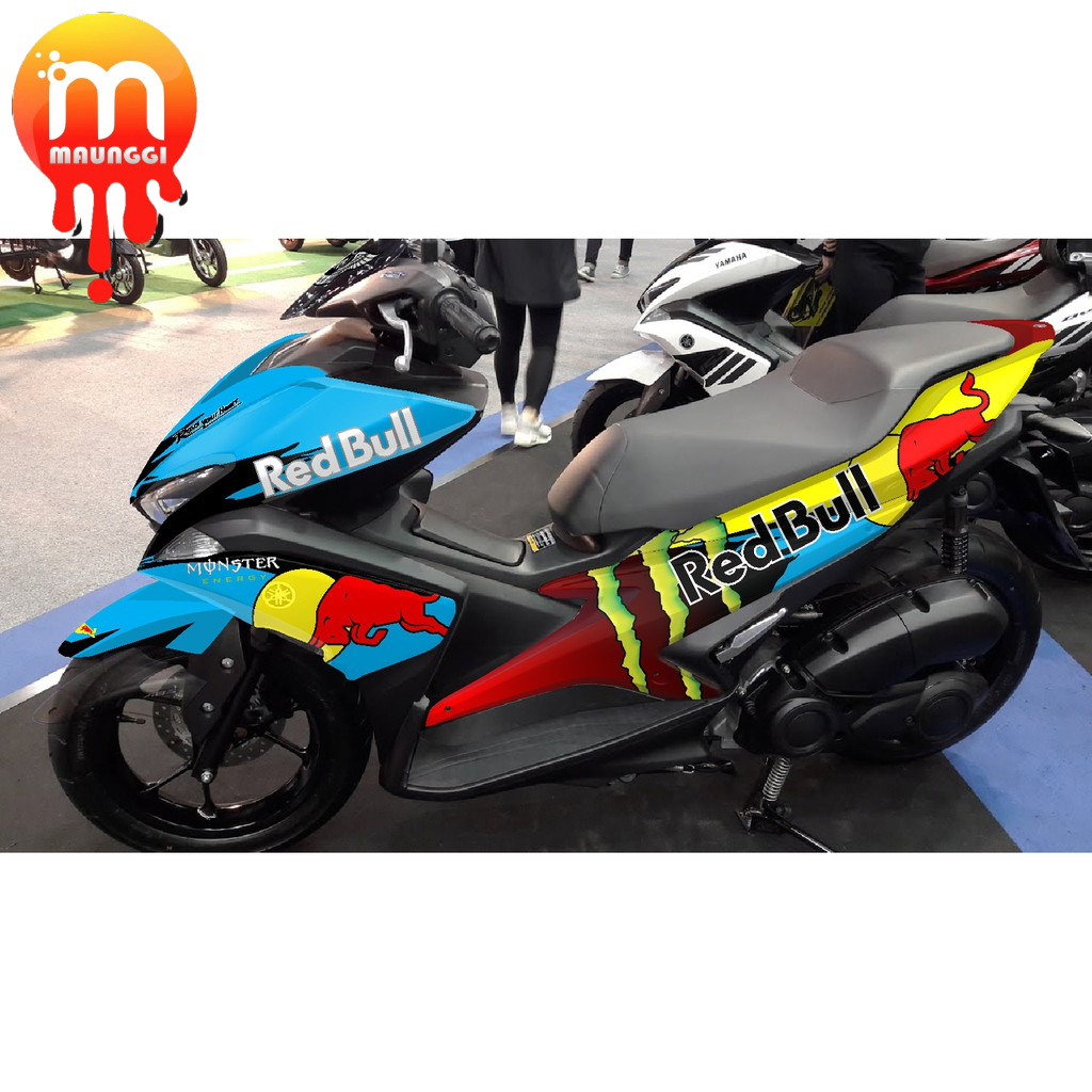 Striping motor aerox 155 Decal aerox 155 full body Stiker variasi motor aerox