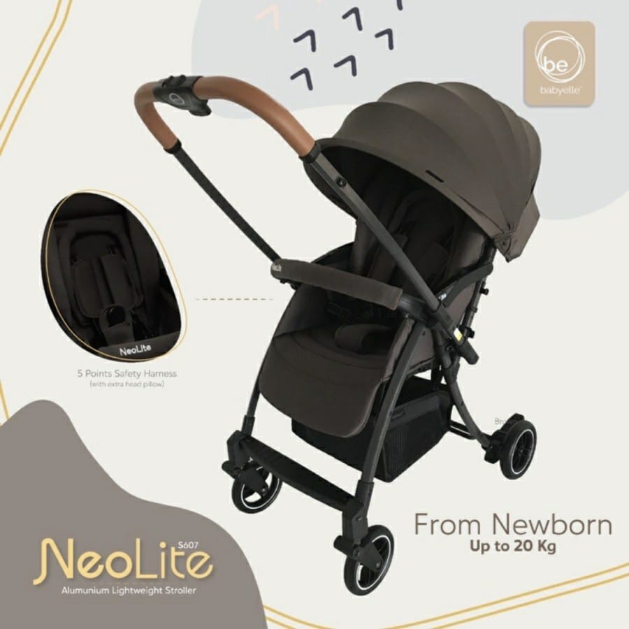 Babyelle Stroller Neolite 607 - Kereta Dorong Anak B/SBE-607