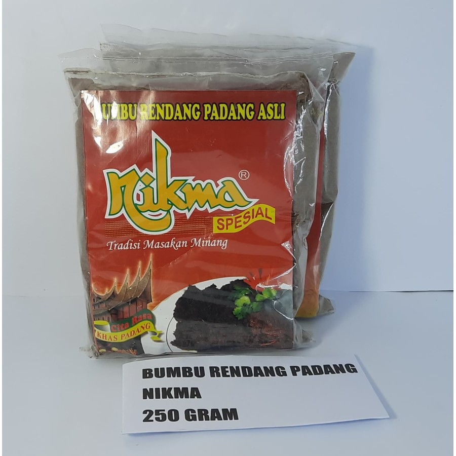 

BUMBU NIKMA 250 GRAM (KARI/RENDANG) - ASLI PADANG