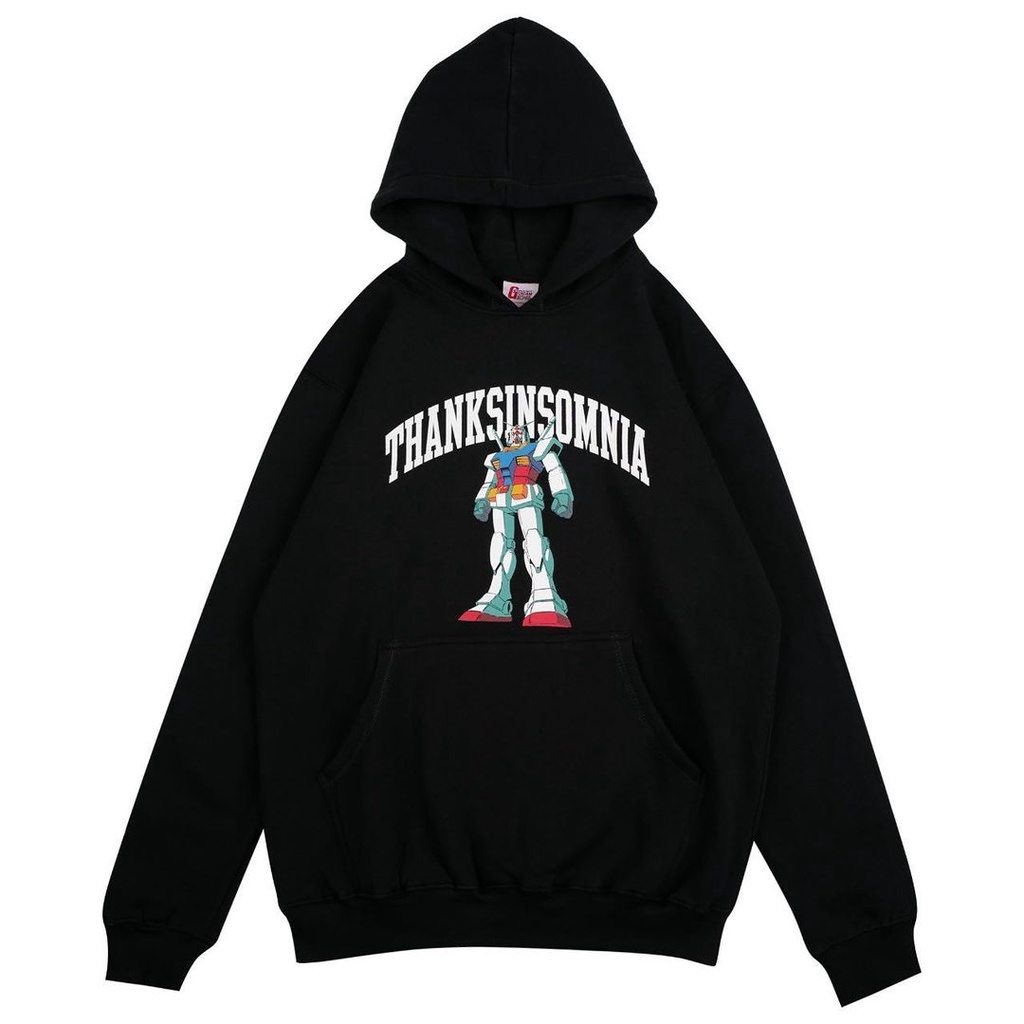 THANKSINSOMNIA | GUNDAM HOODIE (GRUSKA) RX BLACK