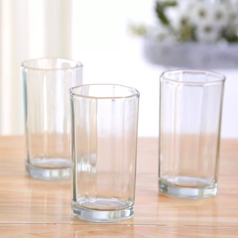 [7in1] Water Glass + Tatakan Gelas [ 230ml ]
